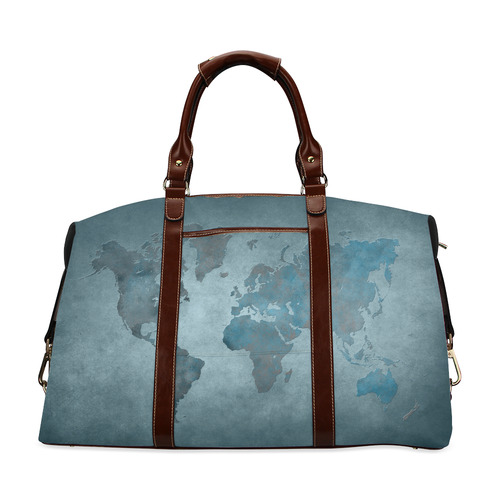 world map 35 Classic Travel Bag (Model 1643)