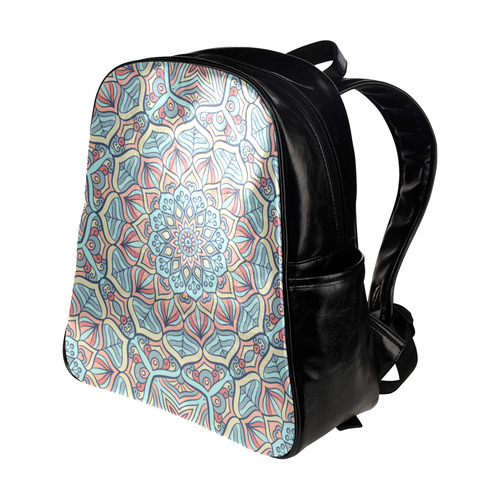 Beautiful Mandala Design Multi-Pockets Backpack (Model 1636)