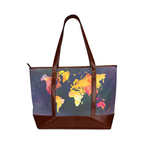 world map 31 Tote Handbag (Model 1642)