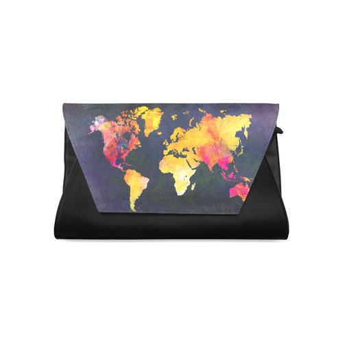 world map 31 Clutch Bag (Model 1630)