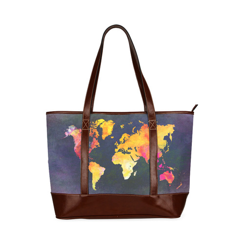 world map 31 Tote Handbag (Model 1642)