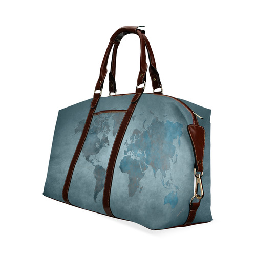 world map 35 Classic Travel Bag (Model 1643)