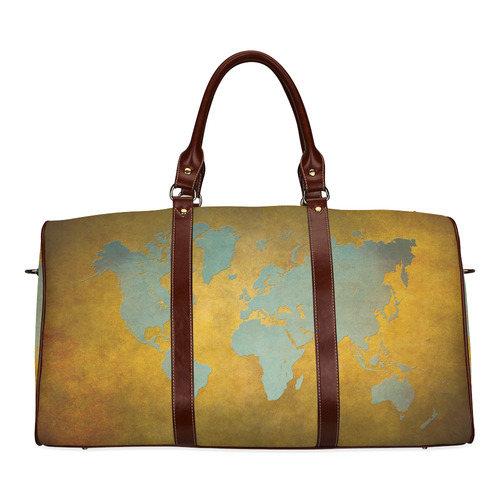 world map 34 Waterproof Travel Bag/Small (Model 1639)