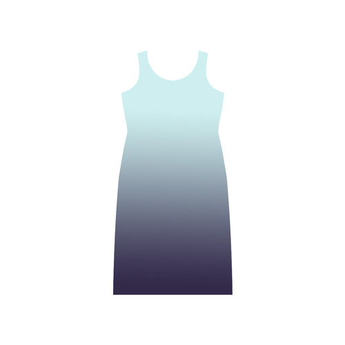 Midnight background Phaedra Sleeveless Open Fork Long Dress (Model D08)