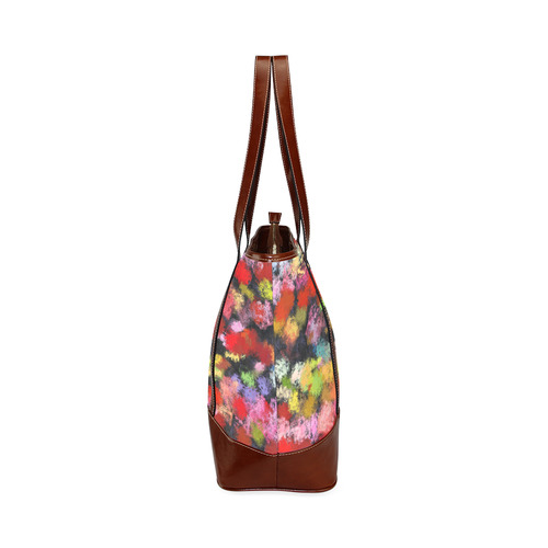 Colorful paint strokes Tote Handbag (Model 1642)