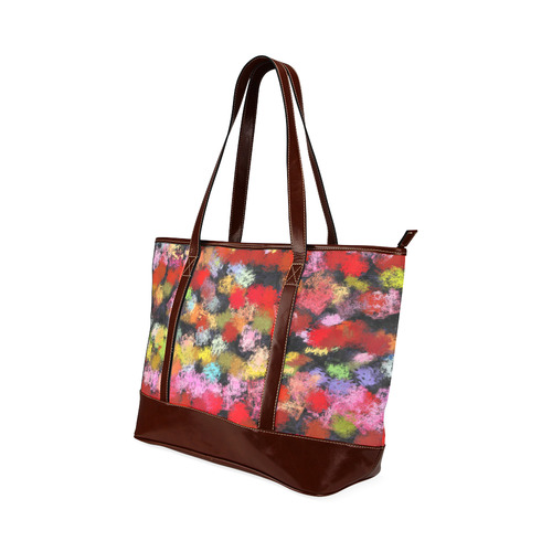 Colorful paint strokes Tote Handbag (Model 1642)