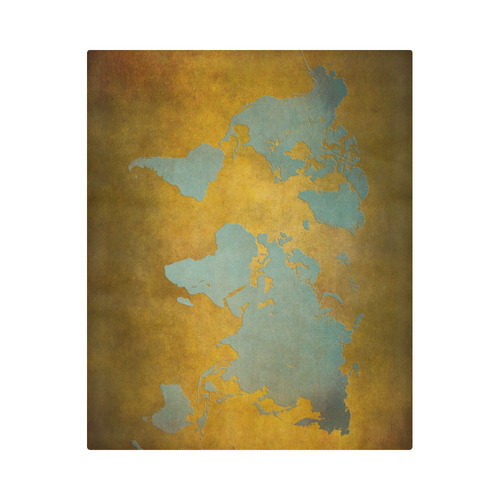 world map 34 Duvet Cover 86"x70" ( All-over-print)