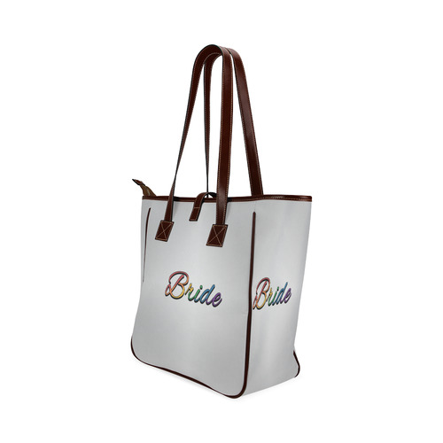 Lesbian Pride Rainbow "Bride" Classic Tote Bag (Model 1644)