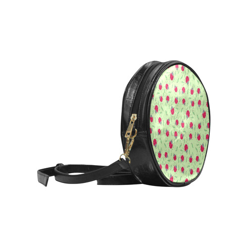 Leaves and Ladybirds Round Sling Bag (Model 1647)