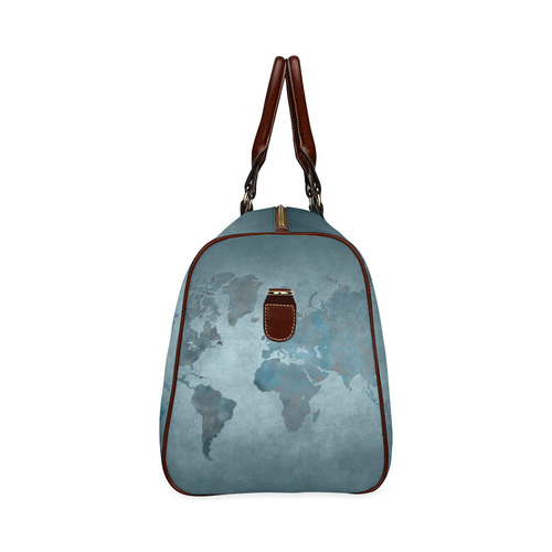 world map 35 Waterproof Travel Bag/Large (Model 1639)