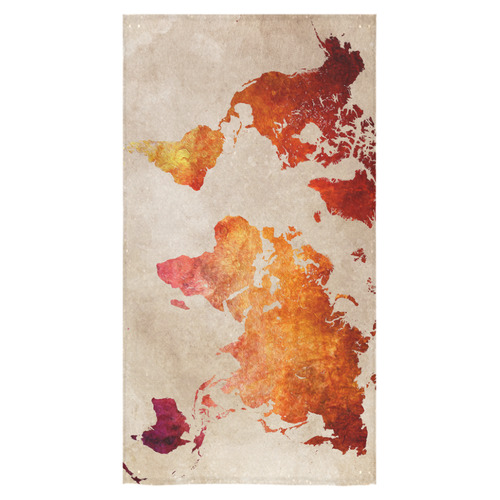 world map 33 Bath Towel 30"x56"