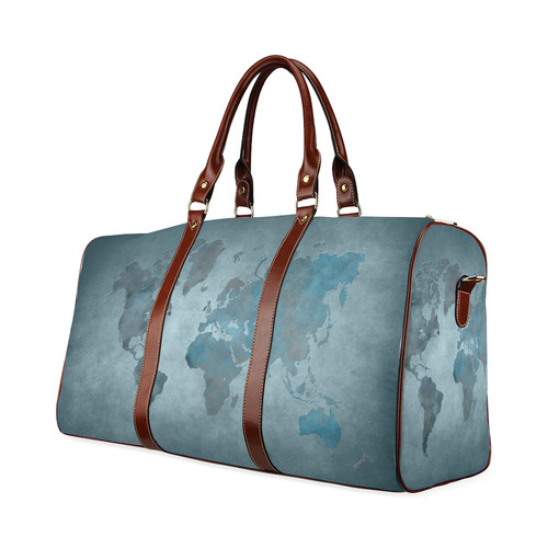 world map 35 Waterproof Travel Bag/Small (Model 1639)