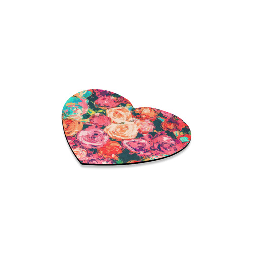 Rose Garden Heart Coaster