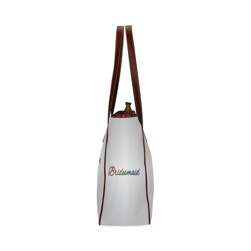 Rainbow "Bridesmaid" Classic Tote Bag (Model 1644)