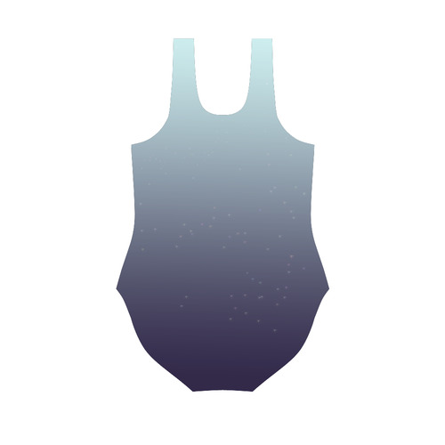 Night stars Vest One Piece Swimsuit (Model S04)