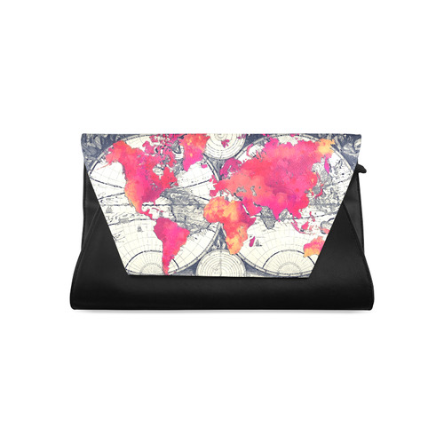 world map 28 Clutch Bag (Model 1630)