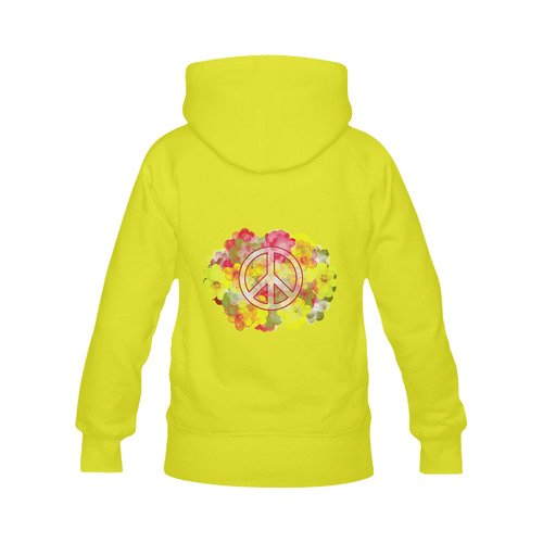 Flower Power Peace Women's Classic Hoodies (Model H07)