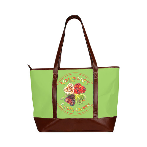 VeggieArt Lucky Charm Clover Tote Handbag (Model 1642)