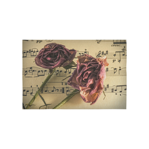 Rose Cotton Linen Wall Tapestry 60"x 40"