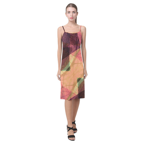 patterned slip dress