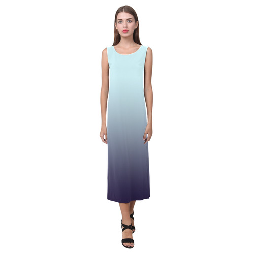 Midnight background Phaedra Sleeveless Open Fork Long Dress (Model D08)