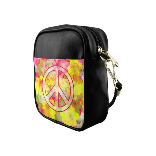 Flower Power Peace Sling Bag (Model 1627)