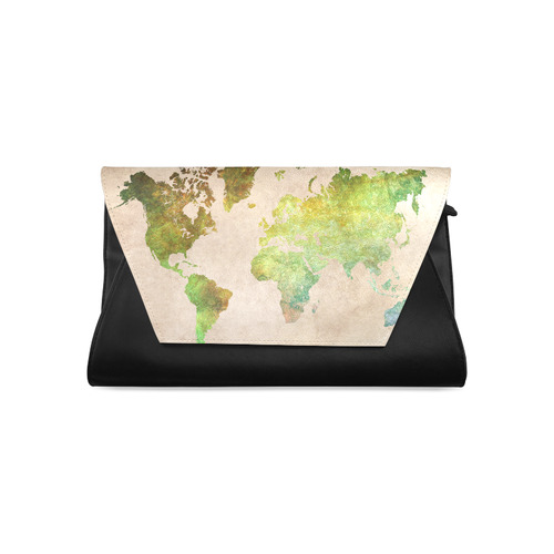 world map 32 Clutch Bag (Model 1630)