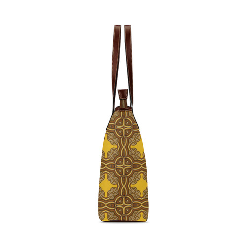 Celtic Inspired Honey Pattern Shoulder Tote Bag (Model 1646)