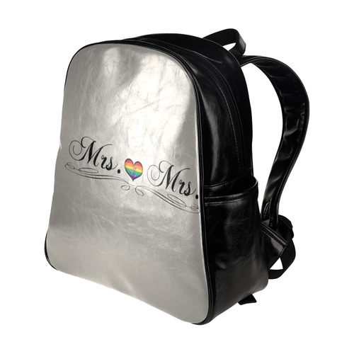 Mrs. & Mrs. Lesbian Design Multi-Pockets Backpack (Model 1636)