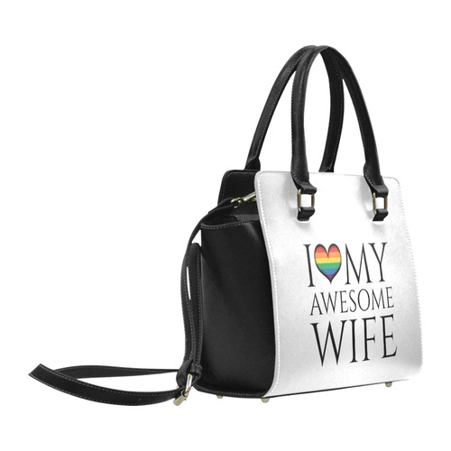 I Heart My Awesome Wife Classic Shoulder Handbag (Model 1653)