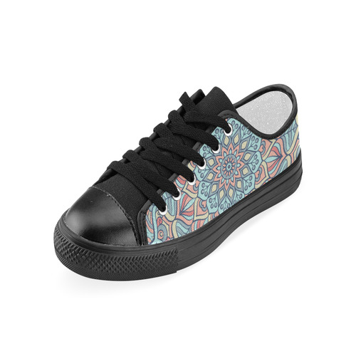 Beautiful Mandala Design Women's Classic Canvas Shoes (Model 018)