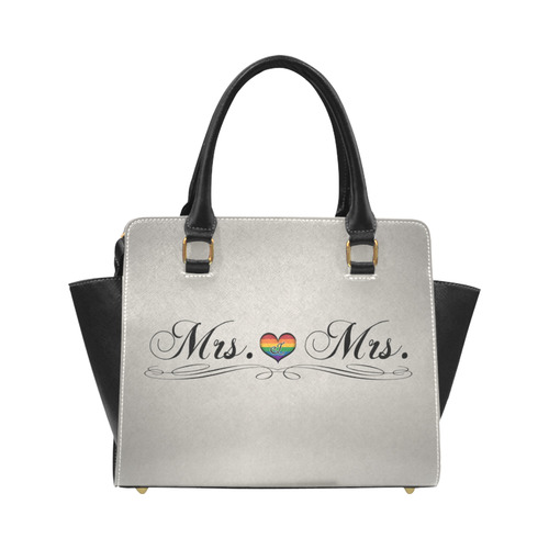 Mrs. & Mrs. Lesbian Design Classic Shoulder Handbag (Model 1653)
