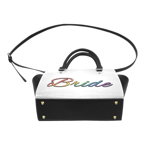 Lesbian Pride Rainbow "Bride" Classic Shoulder Handbag (Model 1653)