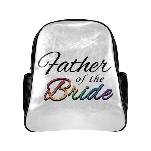 Rainbow "Father of the Bride" Multi-Pockets Backpack (Model 1636)