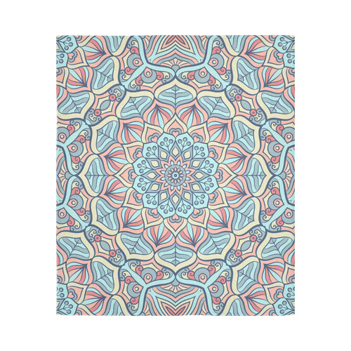 Beautiful Mandala Design Cotton Linen Wall Tapestry 51"x 60"