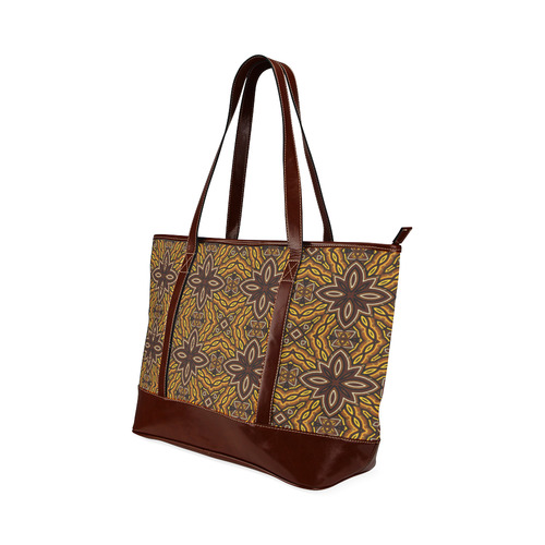 Coffee Flowers On Honey Pattern Tote Handbag (Model 1642)