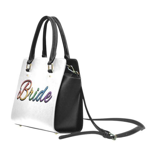 Lesbian Pride Rainbow "Bride" Classic Shoulder Handbag (Model 1653)