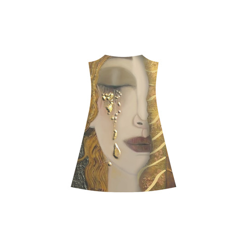 My Klimt Serie:Gold Alcestis Slip Dress (Model D05)