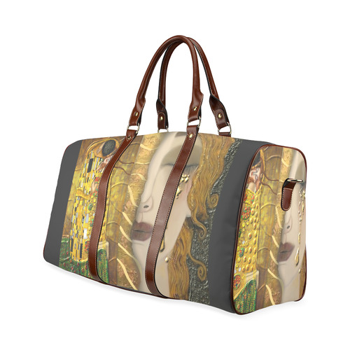 My Klimt Serie:Gold Waterproof Travel Bag/Large (Model 1639)