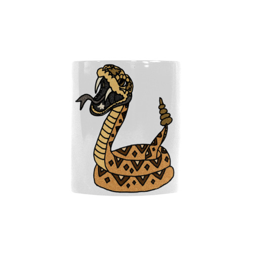 Striking Rattlesnake Art Custom Morphing Mug