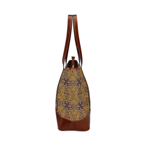 Coffee Flowers On Honey Pattern Tote Handbag (Model 1642)