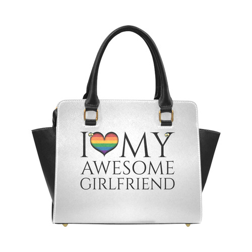 I Heart My Awesome Girlfriend Classic Shoulder Handbag (Model 1653)