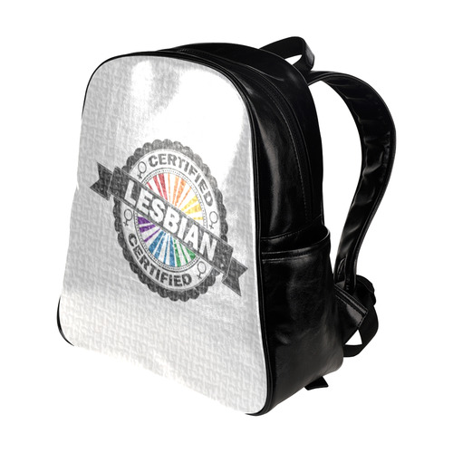 Certified Lesbian Stamp Multi-Pockets Backpack (Model 1636)