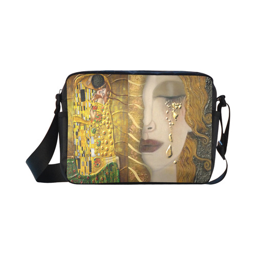 My Klimt Serie:Gold Classic Cross-body Nylon Bags (Model 1632)