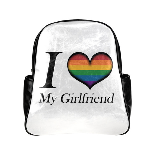 I Heart My Girlfriend Multi-Pockets Backpack (Model 1636)