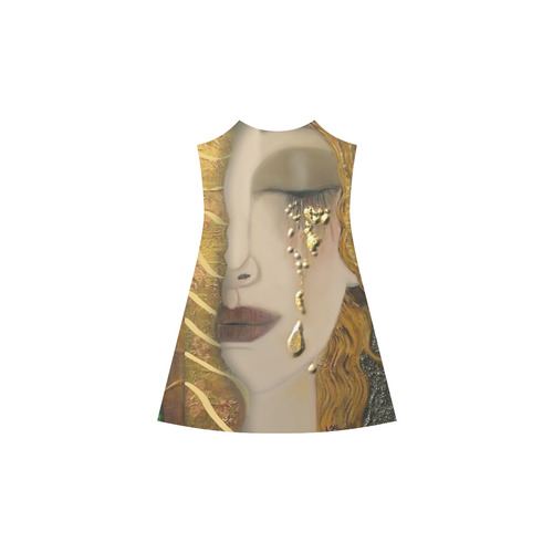 My Klimt Serie:Gold Alcestis Slip Dress (Model D05)