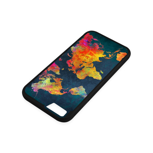 world map 16 Rubber Case for iPhone 6/6s