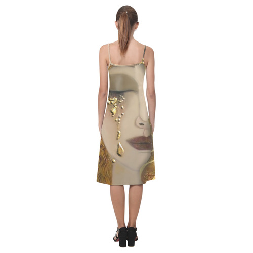 My Klimt Serie:Gold Alcestis Slip Dress (Model D05)