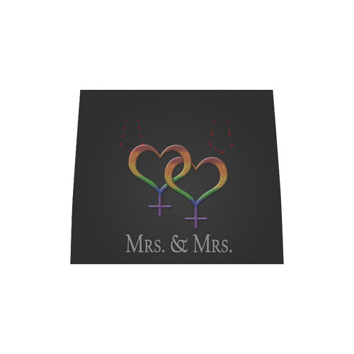 Mrs. and Mrs. Lesbian Pride Boston Handbag (Model 1621)