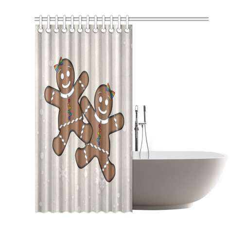 Lesbian Pride Gingerbread Women Shower Curtain 72"x72"